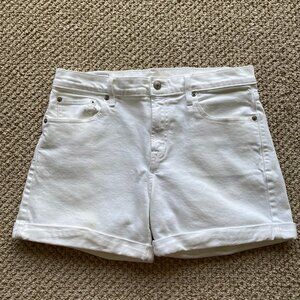 Gap Mid‑Rise 5" Denim Shorts | White | 29 / 8R | 5" Inseam | EUC